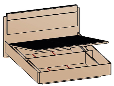 Кровать с подъемным механизмом 180х200