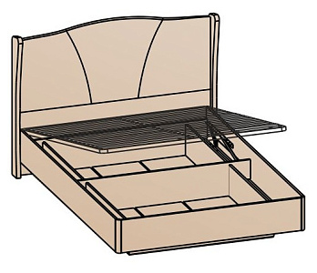 Кровать с подъемным механизмом 1600 (основание 16 мм)