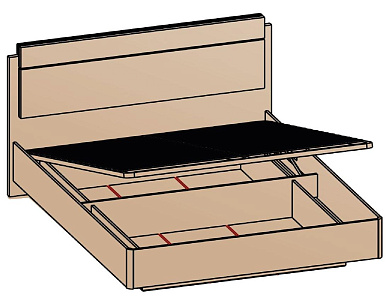 Кровать с подъемным механизмом 160х200