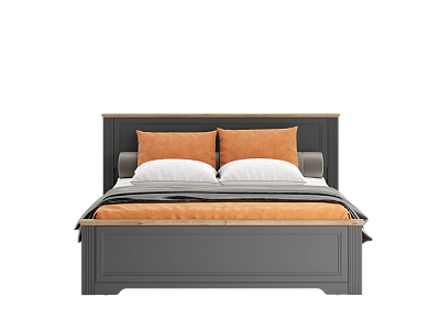 Кровать c металлическим основанием