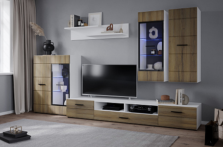 Neo-2 Дуб Вотан (с подсветкой)