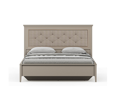 Кровать с мягким элементом c гибким основанием