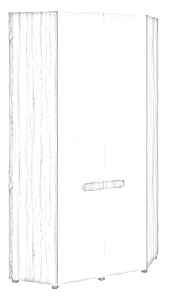 Шкаф угловой