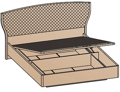 Кровать с подъемным механизмом 160х200 (основание 32 мм)