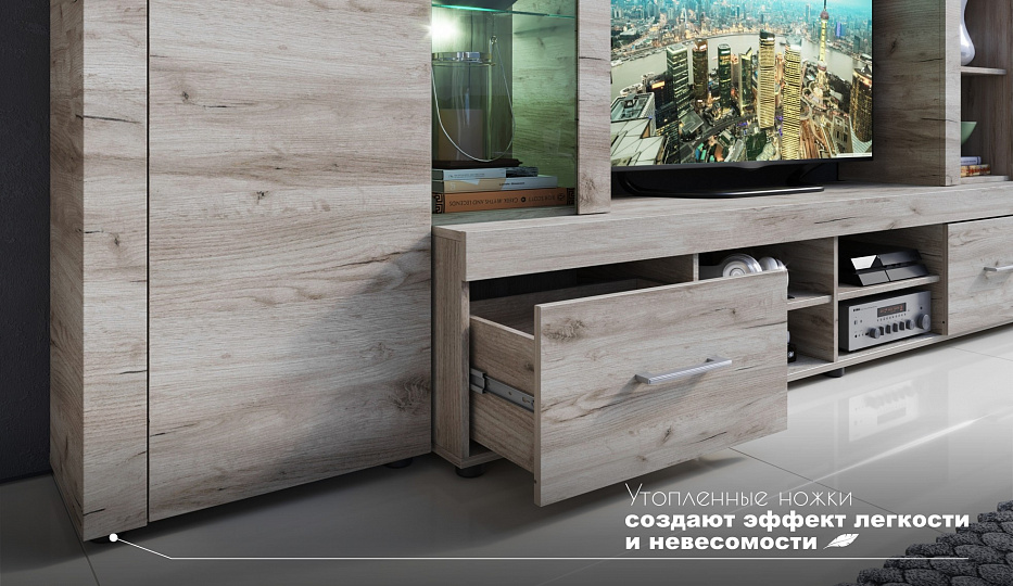 Джерси Дуб крафт серый