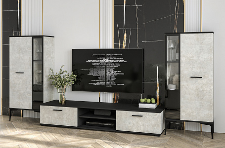 Neo-8 Бетон Лайт/Черный