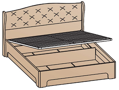Кровать с подъемным механизмом 180х200