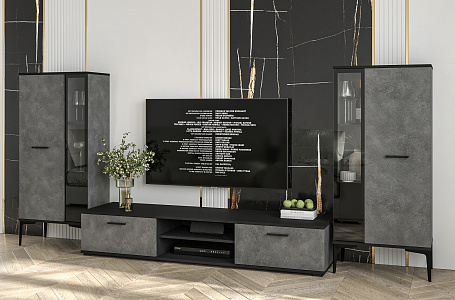 Neo-8 Бетон Портленд/Черный