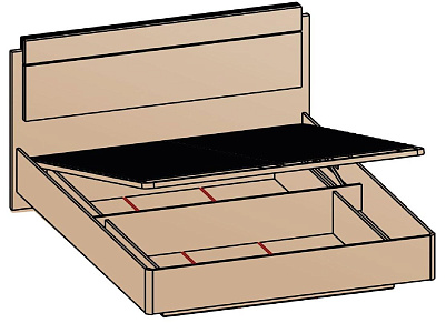 Кровать с подъемным механизмом 160х200