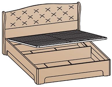 Кровать с подъемным механизмом 160х200