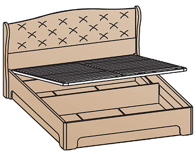 Кровать с подъемным механизмом 160х200