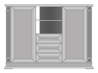 Шкаф-тумба глухая