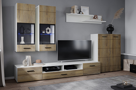 Neo-1 Дуб Вотан (с подсветкой)