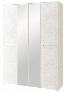 Шкаф для одежды 4х-дверный с зеркалом