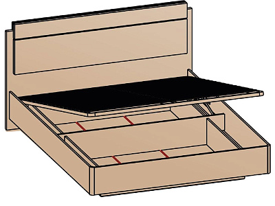 Кровать с подъемным механизмом 160х200