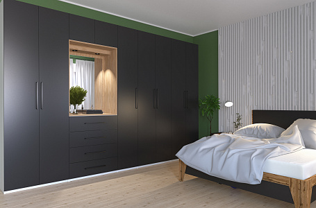 Шкаф ОТИС (Графит, ЛДСП)